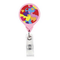 Hearts Jumbo Retractable Badge Reel (Pre-Decorated)